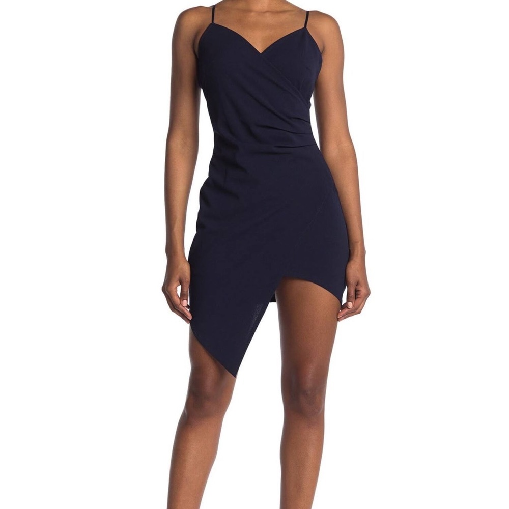 Windsor store size XS navy blue asymmetrical dress